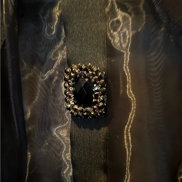 Jane & John by Tricotto Sheer Jacket w Vintage Rhinestones XL - Picture 6 of 14